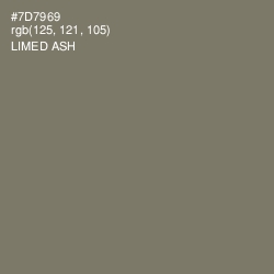 #7D7969 - Limed Ash Color Image